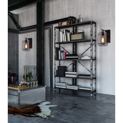 Настінна лампа JONERA 1xE27/40W/230V чорний