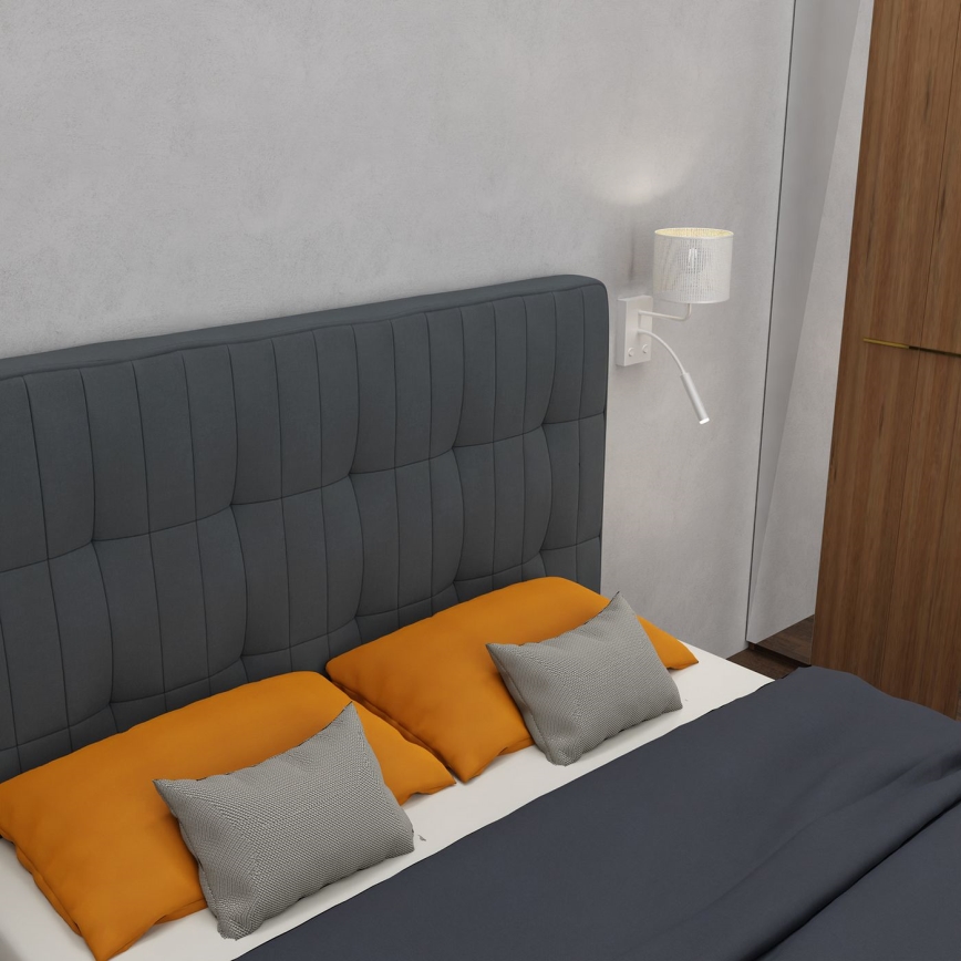 Настінна лампа LOFT SHADE 1xE27/60W+1xG9/8W/230V білий/золотий