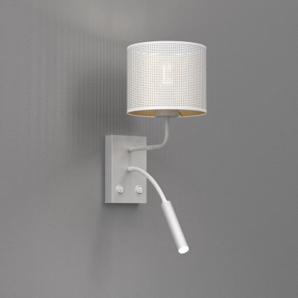Настінна лампа LOFT SHADE 1xE27/60W+1xG9/8W/230V білий/золотий