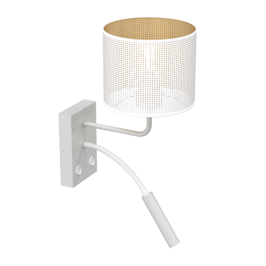 Настінна лампа LOFT SHADE 1xE27/60W+1xG9/8W/230V білий/золотий