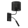 Настінна лампа LOFT SHADE 1xE27/60W+1xG9/8W/230V чорний