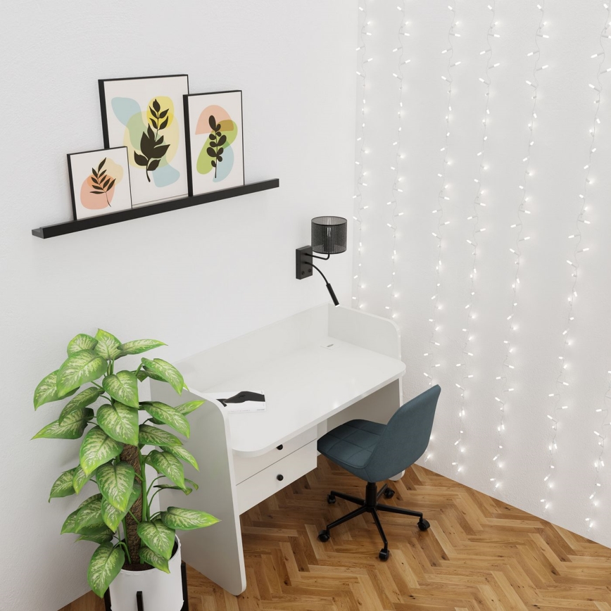 Настінна лампа LOFT SHADE 1xE27/60W+1xG9/8W/230V чорний