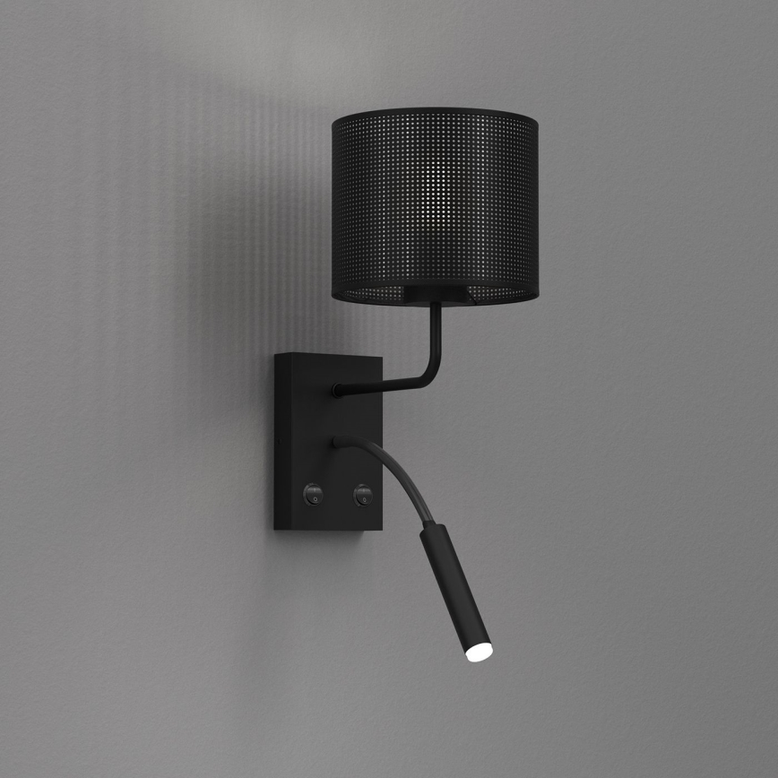 Настінна лампа LOFT SHADE 1xE27/60W+1xG9/8W/230V чорний