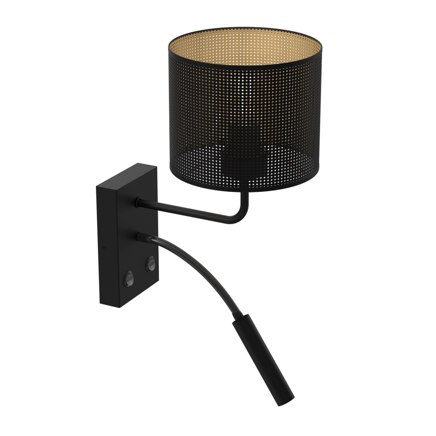 Настінна лампа LOFT SHADE 1xE27/60W+1xG9/8W/230V чорний/золотий