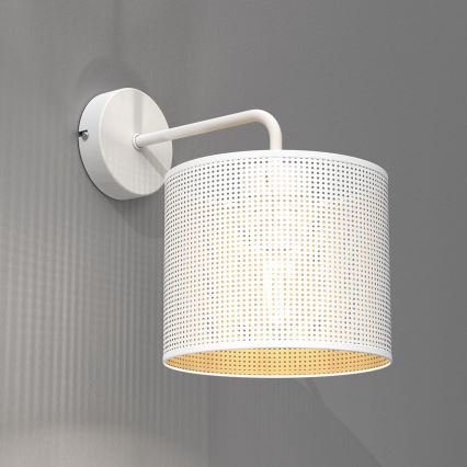 Настінна лампа LOFT SHADE 1xE27/60W/230V білий/золотий