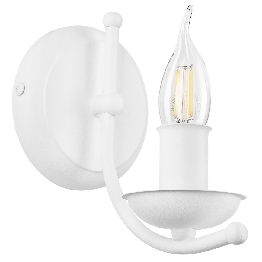 Настінна лампа LUCY 1xE14/60W/230V білий