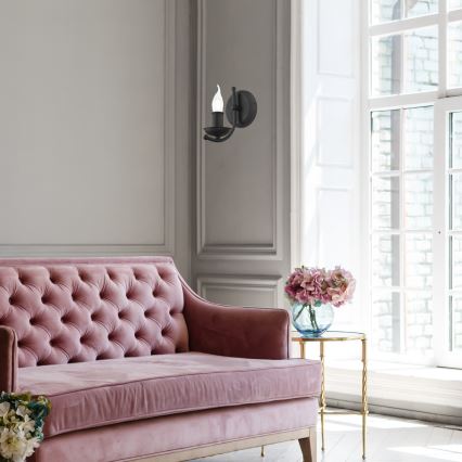 Настінна лампа LUCY 1xE14/60W/230V чорна