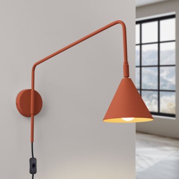 Настінна лампа NOX 1xE14/10W/230V помаранчевий