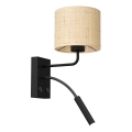 Настінна лампа RATTAN 1xE27/60W+1xG9/8W/230V ротанґ
