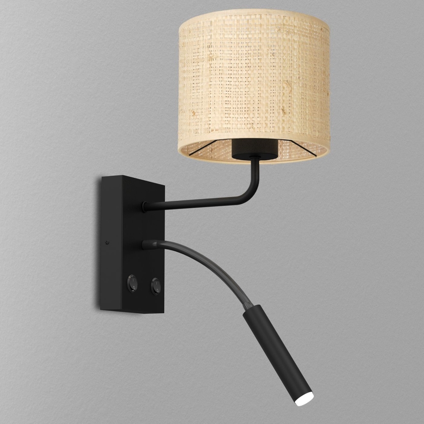 Настінна лампа RATTAN 1xE27/60W+1xG9/8W/230V ротанґ