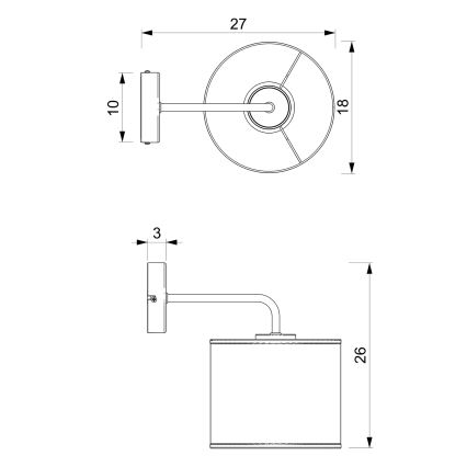 Настінна лампа RATTAN 1xE27/60W/230V ротанґ