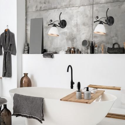 Настінна лампа RETRO II 1xE27/60W/230V матова чорна