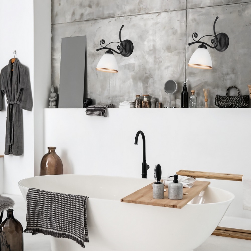 Настінна лампа RETRO II 1xE27/60W/230V матова чорна