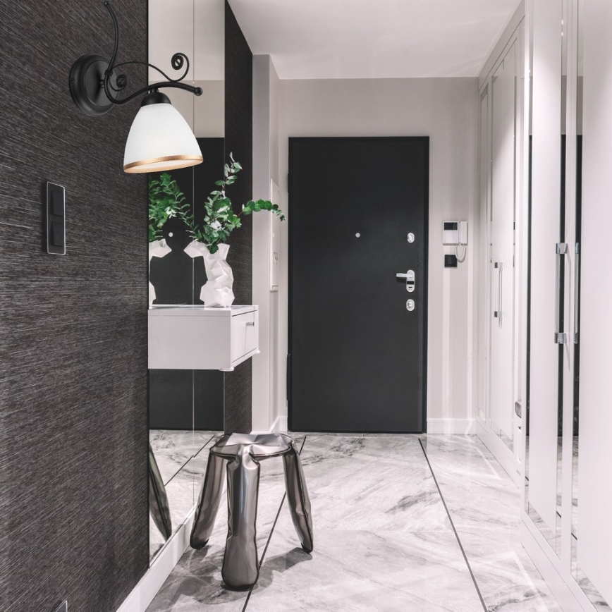 Настінна лампа RETRO II 1xE27/60W/230V матова чорна