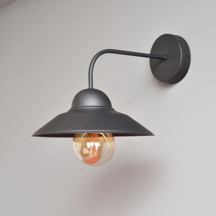 Настінна лампа SORAPIS 1xE27/15W/230V чорний