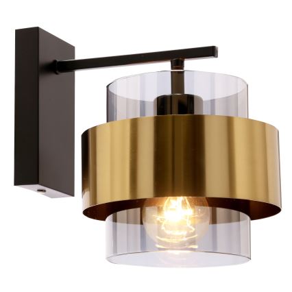 Настінна лампа SPIEGA 1xE27/60W/230V золотий/чорний