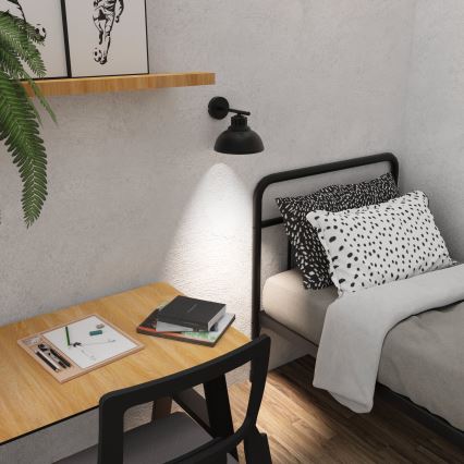 Настінна лампа SVEN 1xE27/15W/230V чорний