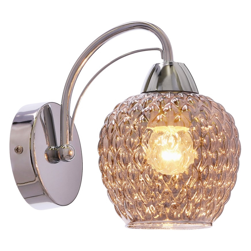 Настінна лампа TOBIAS 1xE27/40W/230V глянцевий хром