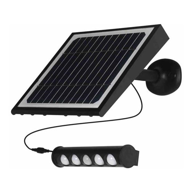 Настінна LED лампа на сонячній батареї з датчиком LED/8W/3,7V 4000 mAh 4000K IP65