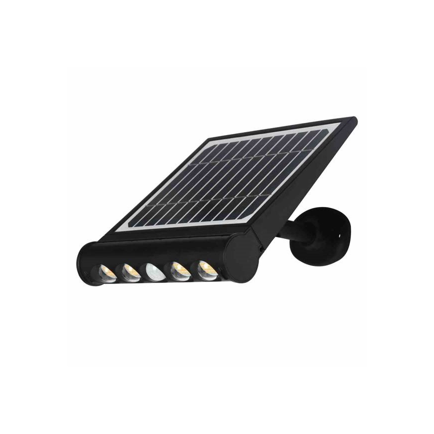 Настінна LED лампа на сонячній батареї з датчиком LED/8W/3,7V 4000 mAh 4000K IP65