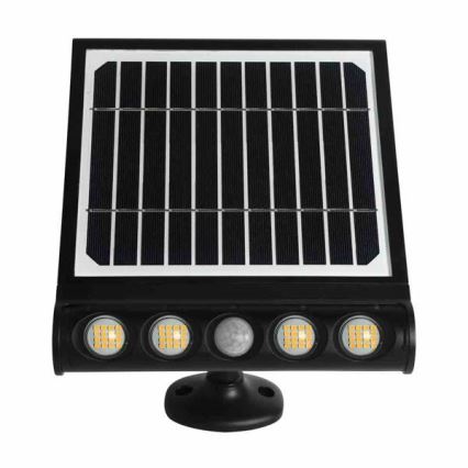 Настінна LED лампа на сонячній батареї з датчиком LED/8W/3,7V 4000 mAh 4000K IP65