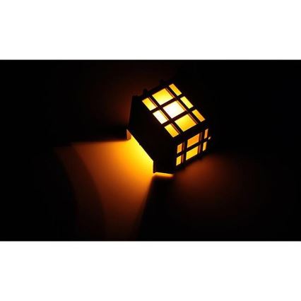 Настінна LED лампа на сонячній батареї з датчиком сутінків LED/2V 70 mAh IP44