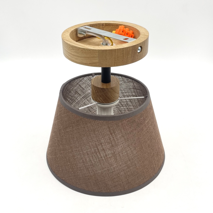 Накладна люстра ANTONIO 1xE14/40W/230V коричневий/дуб