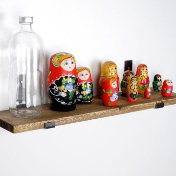 Настінна полиця 16x60 см ялина