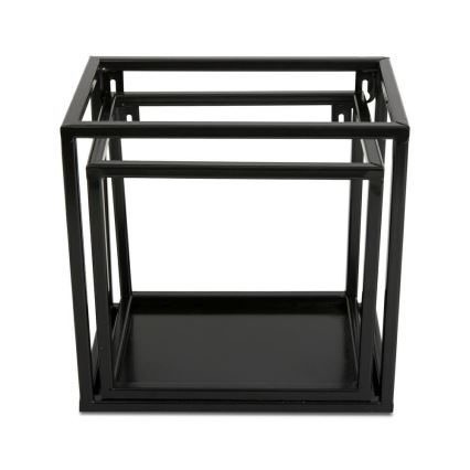 Настінна полиця 20x20 см чорна