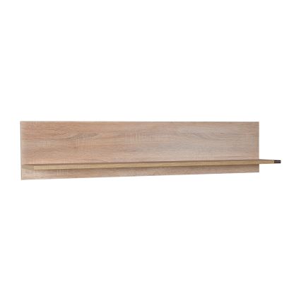 Настінна полиця 25x120 см коричневий