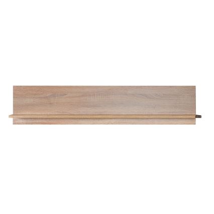 Настінна полиця 25x120 см коричневий