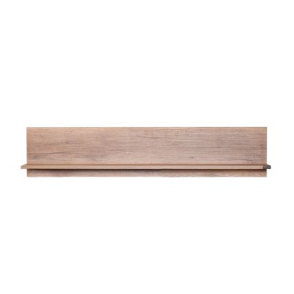 Настінна полиця 25x120 см коричневий