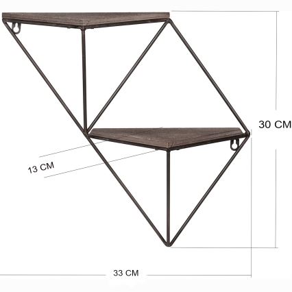 Настінна полиця 30x33 см ялина