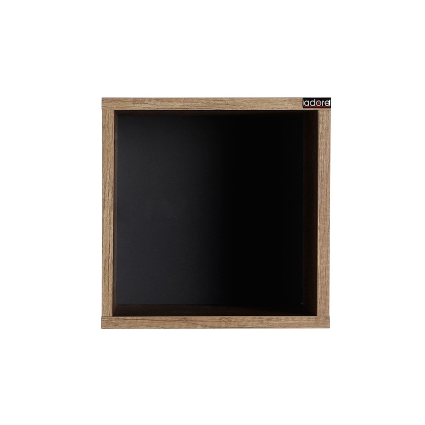 Настінна полиця 33x33 см коричневий