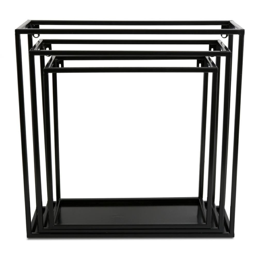 Настінна полиця 35x35 см чорна