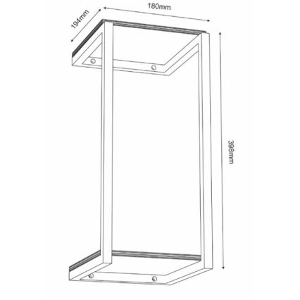Настінна полиця 40x18 см