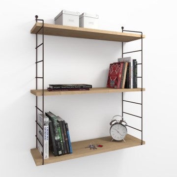 Настінна полиця ARMONI 85x72 см бежево-коричнева