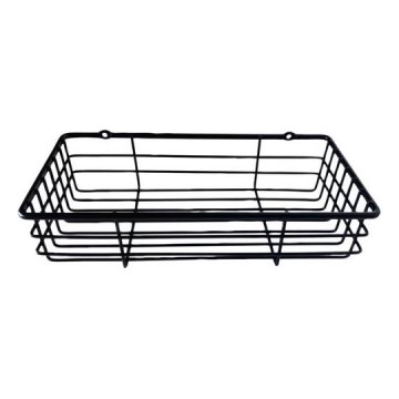 Настінна полиця для душу 12x25 см чорна