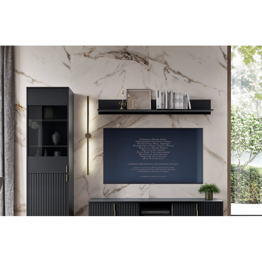 Настінна полиця FLOP чорна