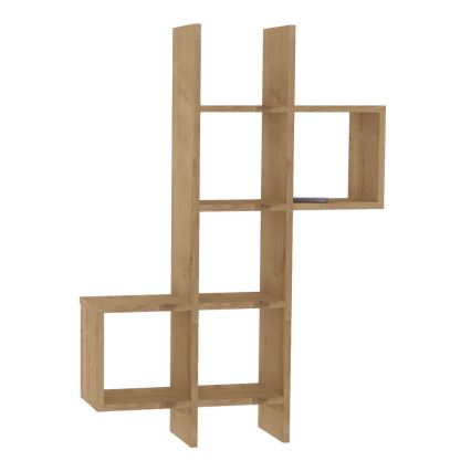 Настінна полиця KENO 125x79 см коричневий