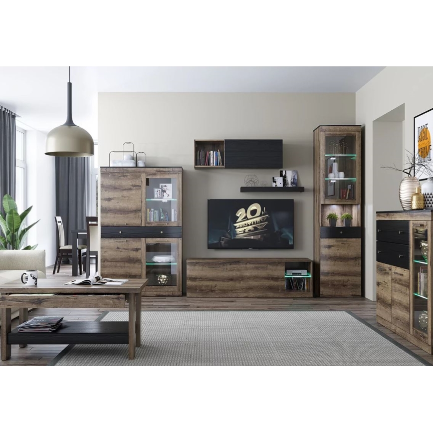 Настінна полиця LANDU 6x80 см дуб монастирський