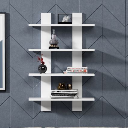 Настінна полиця LAUREL 90x60 см білий