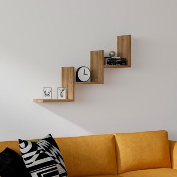 Настінна полиця MIST 60x90 см коричневий