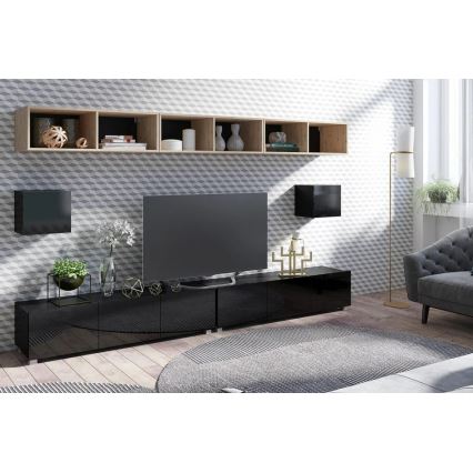 Настінна полиця PAVO 31x100 см дуб artisan