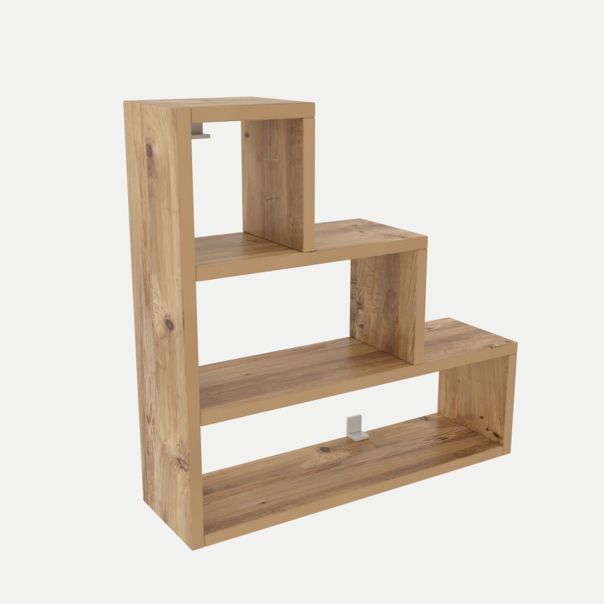 Настінна полиця PIRAMIT 62x62 см коричневий