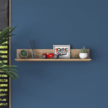 Настінна полиця RANI 90x15 см коричнева