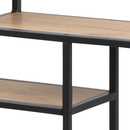 Настінна полиця SARON дуб/чорна