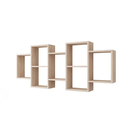 Настінна полиця TRIO 65x161 см дуб сонома