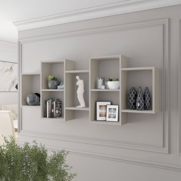 Настінна полиця TRIO 65x161 см кашемір
