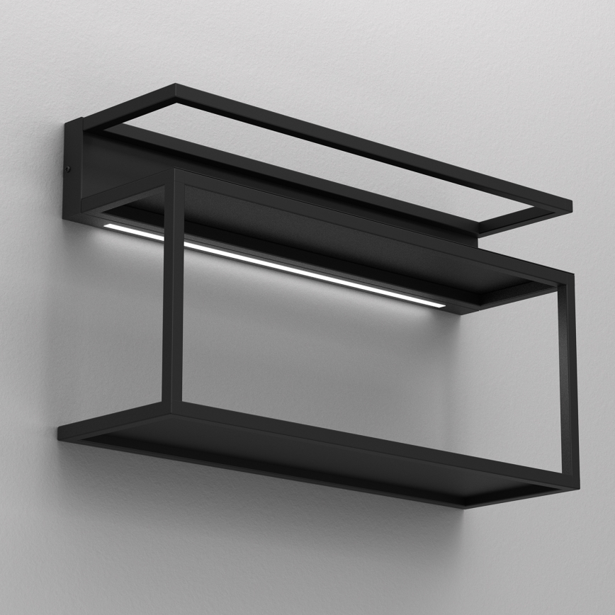 Настінна полиця зі світлодіодною підсвіткою SHELF 33x60 см чорний